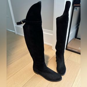 Stuart Weitzman suede over the knee equestrian boots